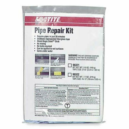 LOCTITE , FIXMASTER PIPE REPAIR KIT 5.9, 2in. X6' TAPE PIPE REPAIR KIT LOC96321